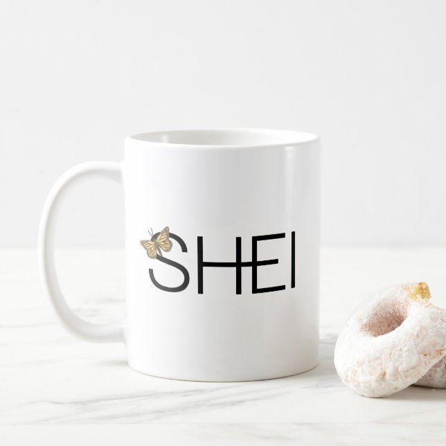 Schmetterlings-Tasse Tasse (Mit Donut)