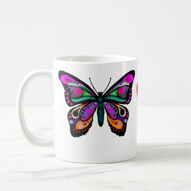 Schmetterlings-Tasse Tasse (Links)