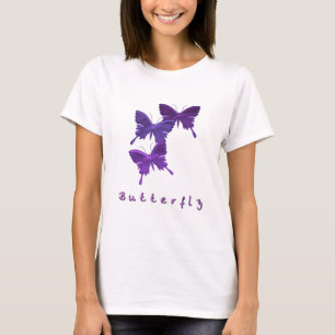 Schmetterlings-Trio-langer Hülsen-T - Shirt