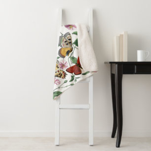 Schmetterlings- und Mottenmalerei im Vintage-Stil Sherpadecke