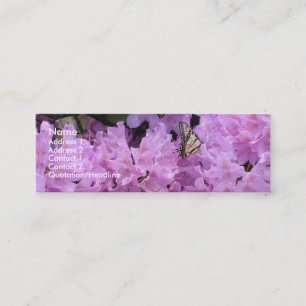 Schmetterlings-Visitenkarte Mini Visitenkarte