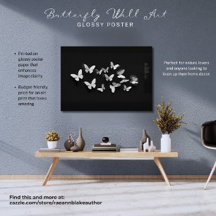 Schmetterlings-Wandkunst Glänzendes Poster