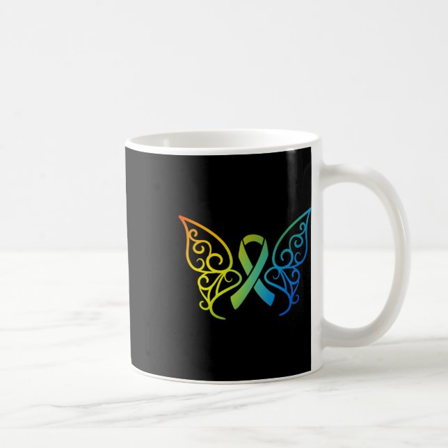 Schmetterlings-Weltkrebstag 1  Kaffeetasse (Rechts)