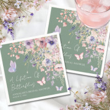 Schmetterlings-Wildblumen-Brautjungfernparty