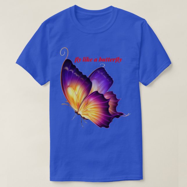 Schmetterlingsaufkleber 6 T-Shirt (Design vorne)
