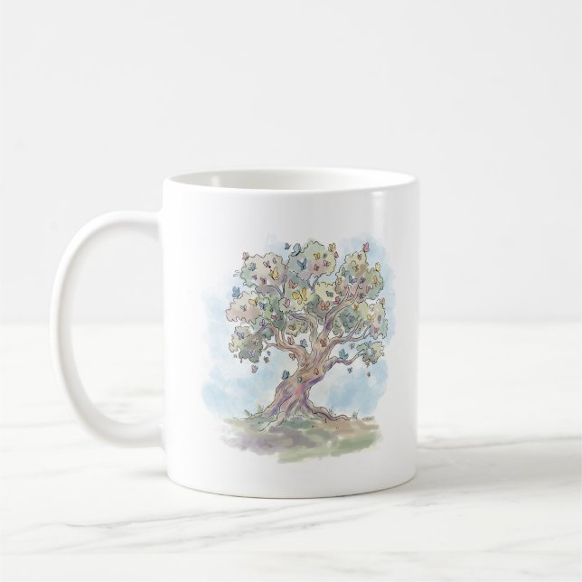 Schmetterlingsbaum Kaffeetasse (Links)