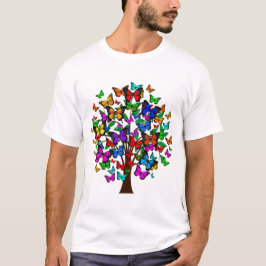 Schmetterlingsbaum-Shirt, farbenfrohe Schmetterlin T-Shirt