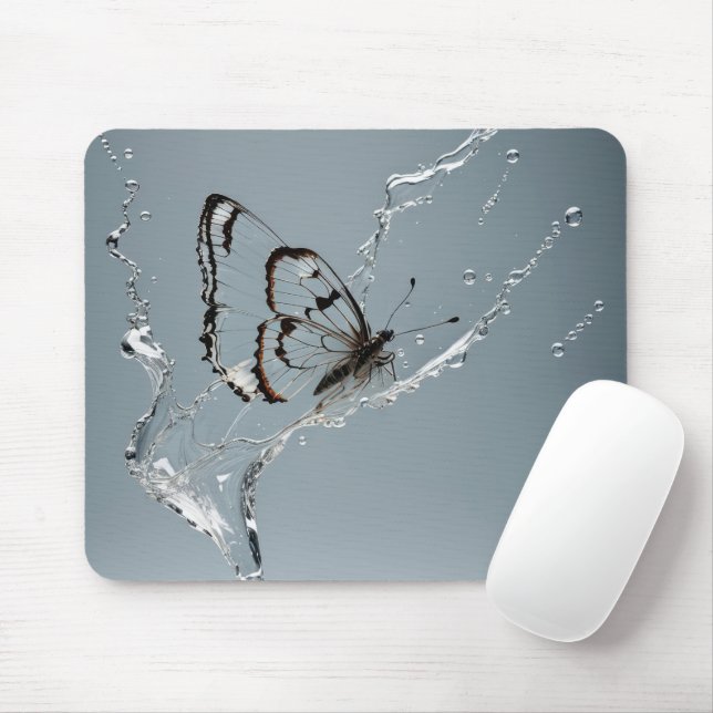 Schmetterlingsbekämpfung in Wasser Mousepad (Mit Mouse)