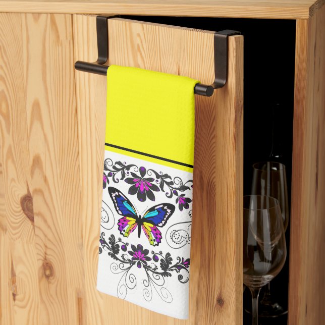 Schmetterlingsbekleidung Küchentuch (Drittel gefaltet)