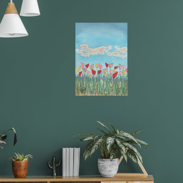 Schmetterlingsblumen Poster (Wohnzimmer 1)