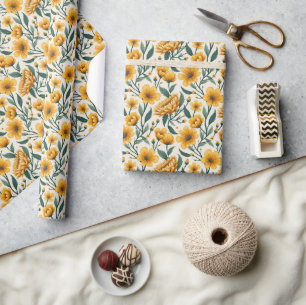 Schmetterlingsblumen-Schönheiten Geschenkpapier