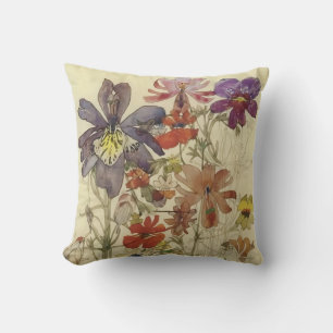 Schmetterlingsblumen von Charles Mackintosh Kissen