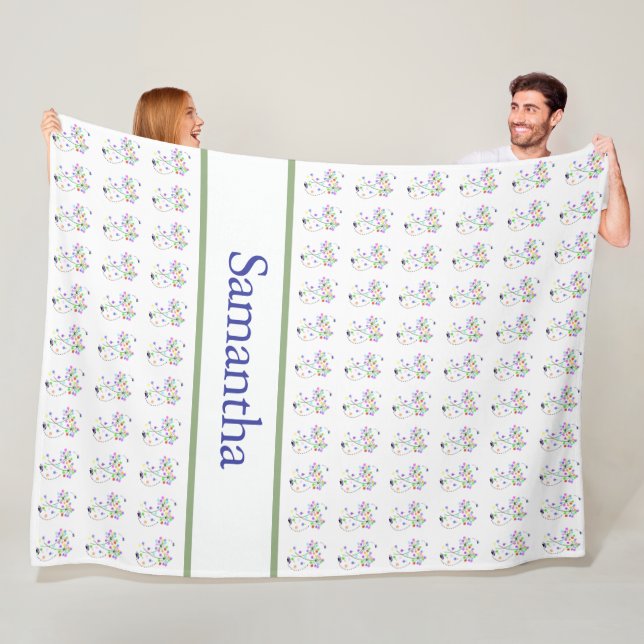 Schmetterlingsblüten 60 x 80  fleecedecke (Beispiel)