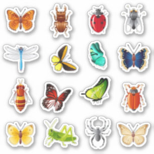 Schmetterlingsbücher Aufkleber