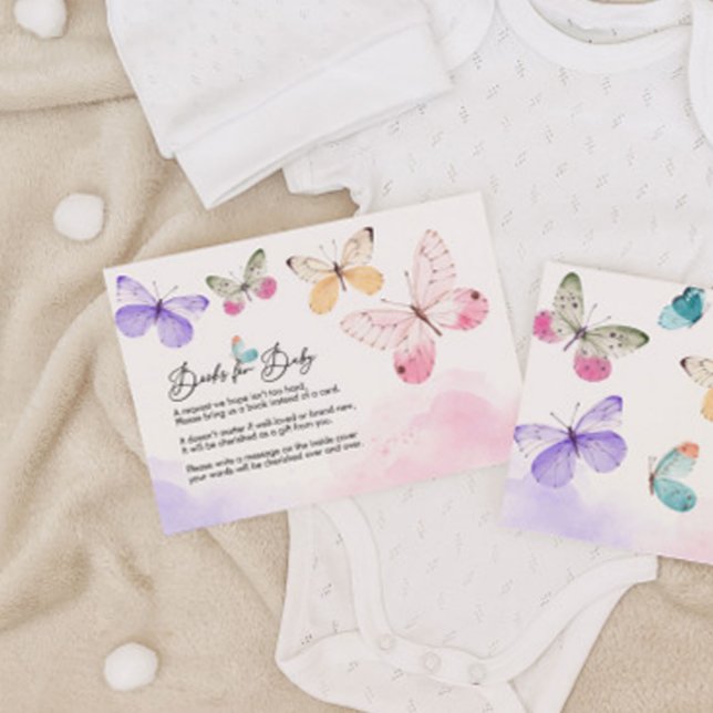 Schmetterlingsbücher für Kinderkarte Begleitkarte (Von Creator hochgeladen)