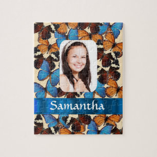 Schmetterlingscollagen-Fotoschablone Puzzle