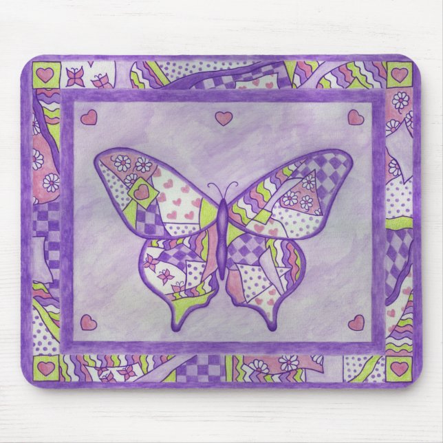Schmetterlingsdecke Mousepad (Vorne)