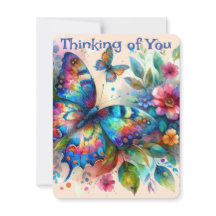 Schmetterlingsdenken an Ihre Personalisierte Karte