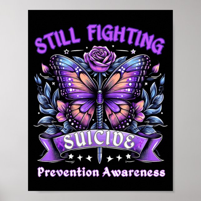 Schmetterlingsdesign Poster (Vorne)