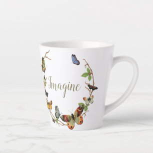 Schmetterlingsdraht personalisiert Tasse