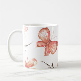 Schmetterlingsdruck Kaffeetasse