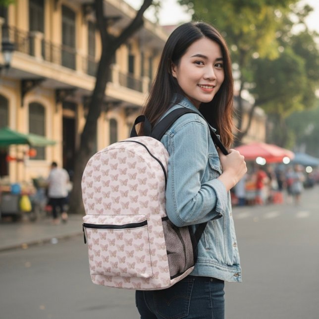Schmetterlingsdrucktasche Bedruckter Rucksack (Von Creator hochgeladen)