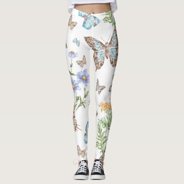 Schmetterlingseffekt Art Leggings (Vorderseite)