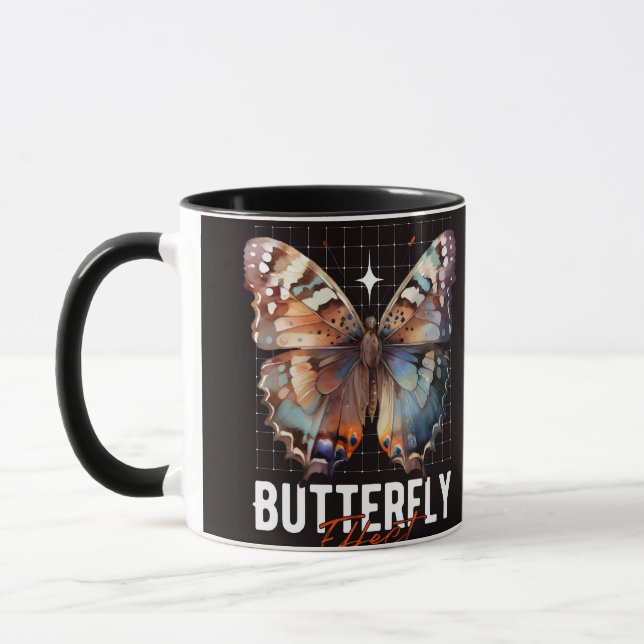 Schmetterlingseffekt-Tasse Tasse (Links)