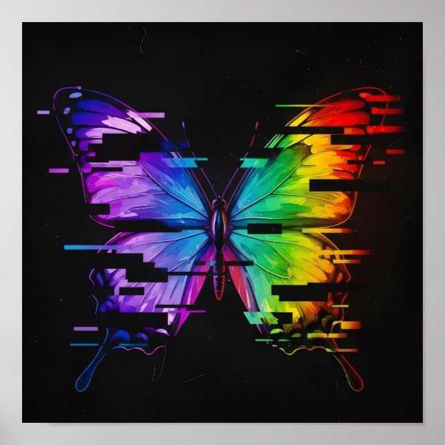 Schmetterlingseffekt-Wandkunst  Poster (Vorne)