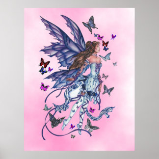Schmetterlingseife in Rosa Poster
