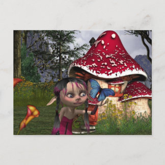 Schmetterlingsfang Postkarte