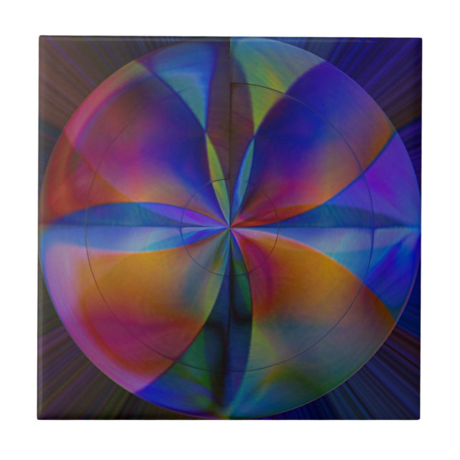 Schmetterlingsfarben Fliese (Vorderseite)