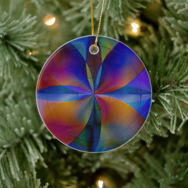 Schmetterlingsfarben Keramik Ornament (Baum)