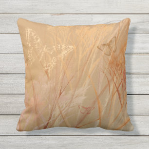 Schmetterlingsfelder HerbstWiesengras Kissen Für Draußen