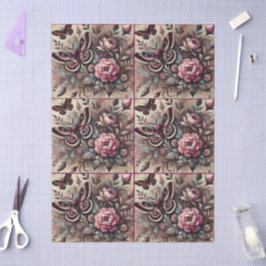 Schmetterlingsfliege-Blume Schmetterlinge, Whimsik Seidenpapier