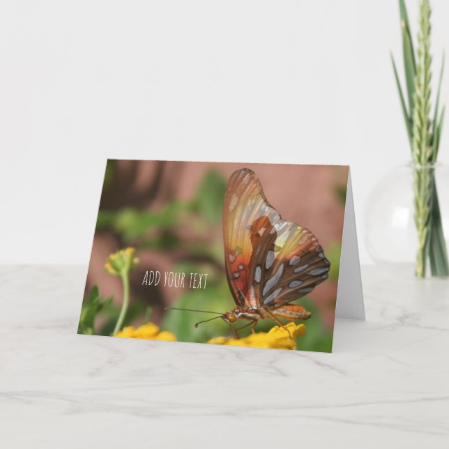 Schmetterlingsflüge - Schmetterlingsfliege-Liebe Feiertagskarte (Vorderseite)