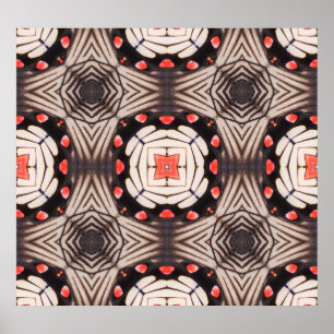 Schmetterlingsflüge: Schönes, nahtloses Muster Poster