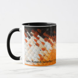 Schmetterlingsflügel des Monarchfalters Tasse