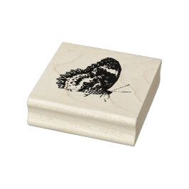 Schmetterlingsflügel geschlossen Gummi-Briefmarke Gummistempel