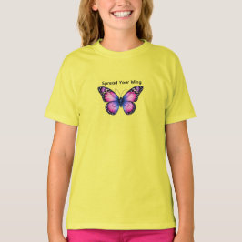 Schmetterlingsflügel Herz Kinder T-Shirt | Bunt 