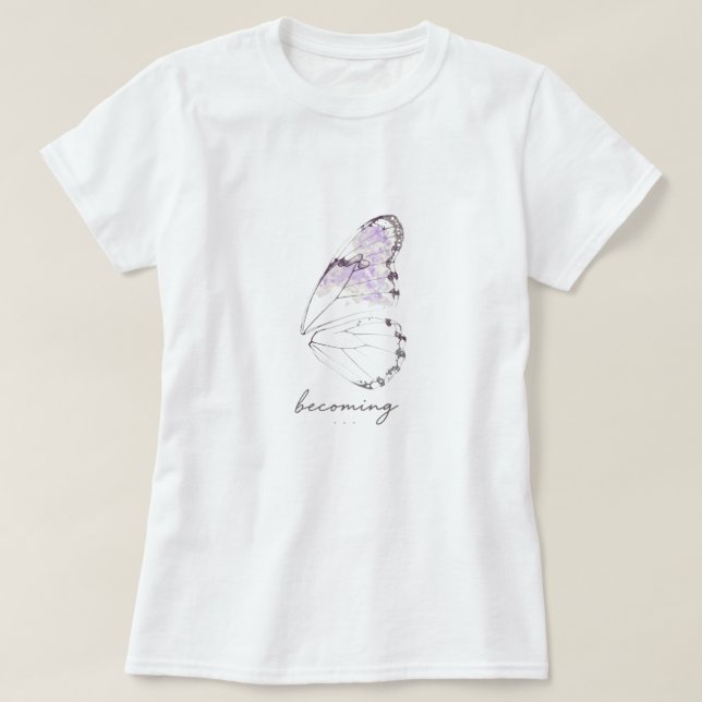 Schmetterlingsflügel im Werden T-Shirt (Design vorne)