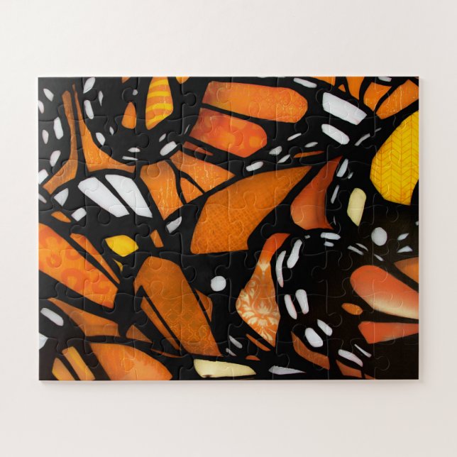 Schmetterlingsflügel Nahaufnahme Puzzle (Horizontal)