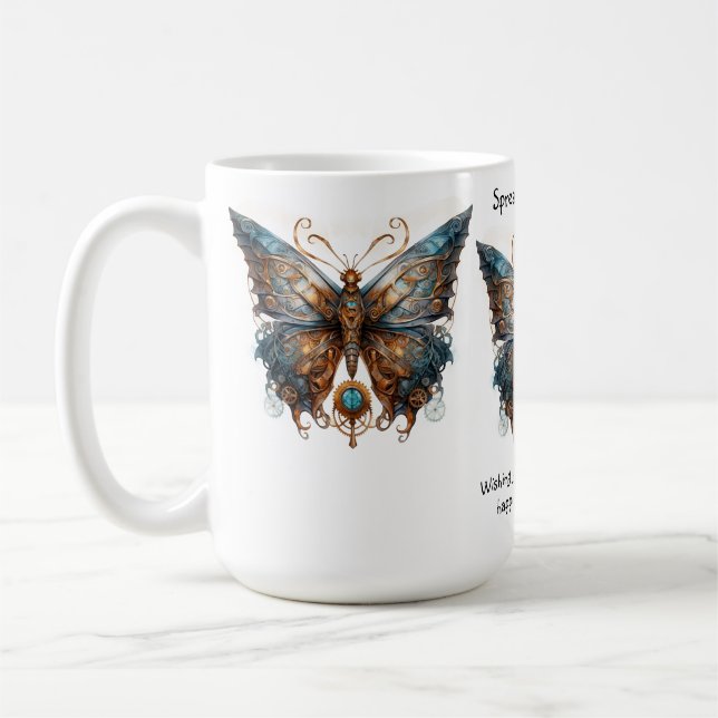 Schmetterlingsförderung Kaffeetasse (Links)