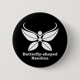 Schmetterlingsförmige Nandine Button