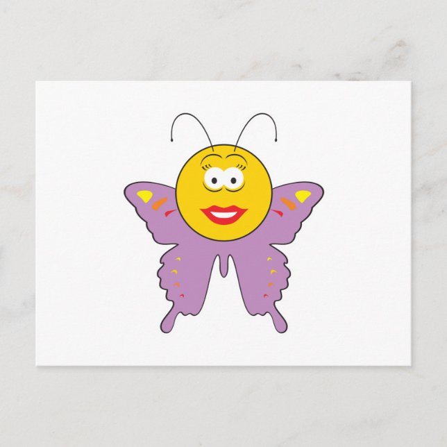 Schmetterlingsfoto Postkarte (Vorderseite)