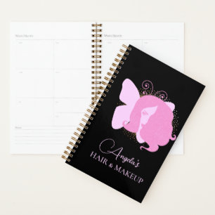 Schmetterlingsfrau-Make-up-Salon Rosa Schwarz  Sch Planer