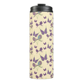 Schmetterlingsfreude in Cream Thermal Tumbler Thermosbecher