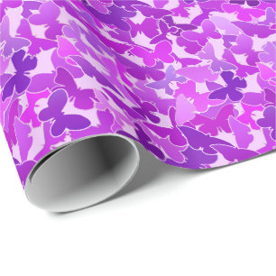 Schmetterlingsfüße, Amethyst, Violet und Orchid Geschenkpapier