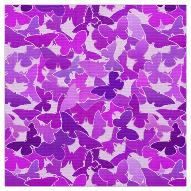 Schmetterlingsfüße, Amethyst, Violet und Orchid Stoff (Muster)