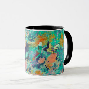 Schmetterlingsgarten & eine Feder Tasse